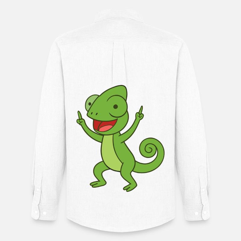 Party Chameleon - Männer Oxford Hemd von Stanley/Stella - Weiß