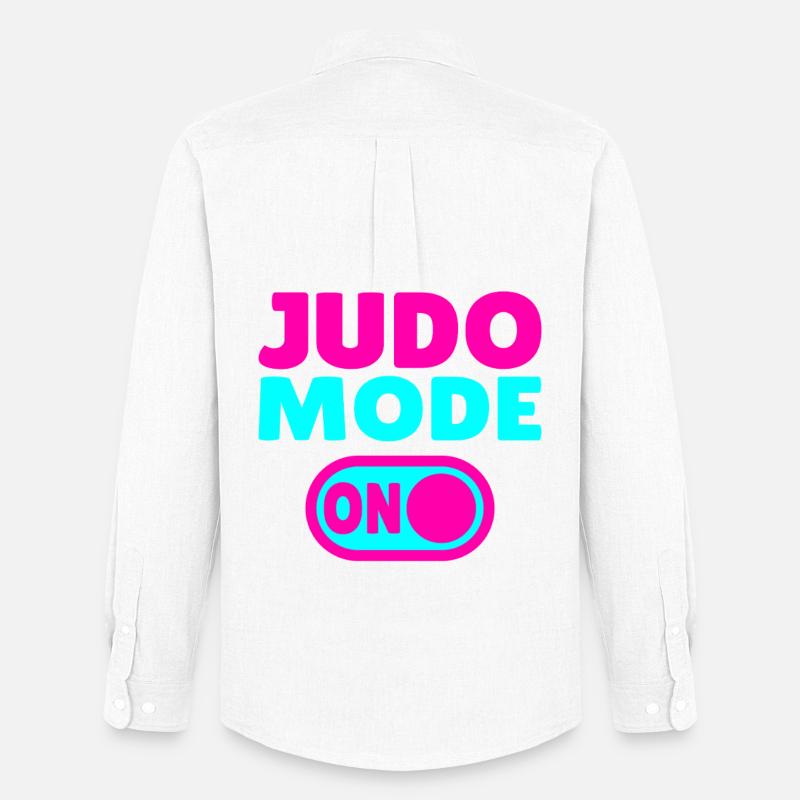 Judo Mode ON – Stärke, Disziplin & Kampfgeist - Männer Oxford Hemd von Stanley/Stella - Weiß