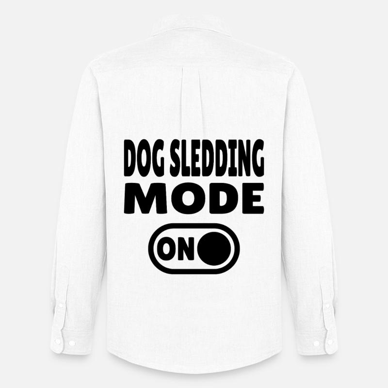 Dog Sledding Mode ON - Schlittenhund - Männer Oxford Hemd von Stanley/Stella - Weiß