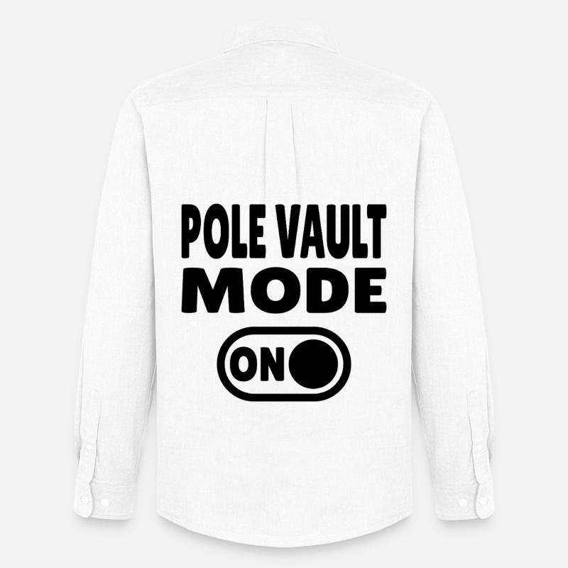 Pole Vault Mode ON – Stabhochsprung - Männer Oxford Hemd von Stanley/Stella - Weiß