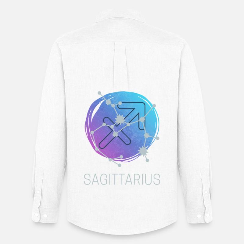 Schütze Sagittarius Sternzeichen Astrologie Design - Männer Oxford Hemd von Stanley/Stella - Weiß