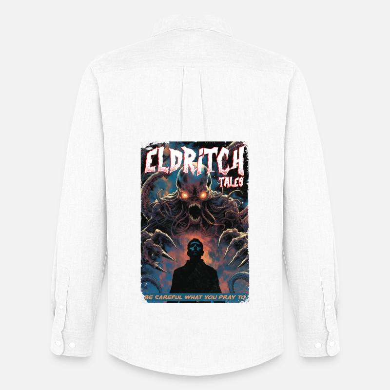 Eldritch Tales Tentakel Schatten-Tee - Männer Oxford Hemd von Stanley/Stella - Weiß