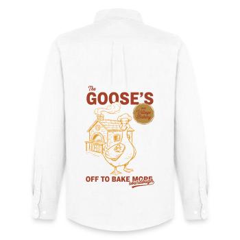 Sourdough Gooses Off To Bake More Bread Baking - Men's Oxford Shirt by Stanley/Stella - white - Back - AI Model Male 185 dark (185cm)