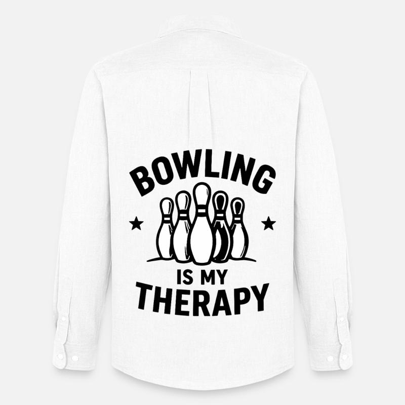 Il bowling è il mio Bowling Sport Terapeutico - Stanley/Stella Camicia Oxford uomo - bianco