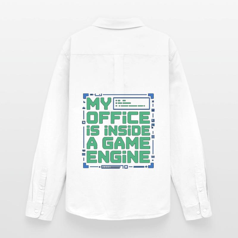 Game Developer My Office Is Inside Game Developer Männer Oxford Hemd von Stanley/Stella