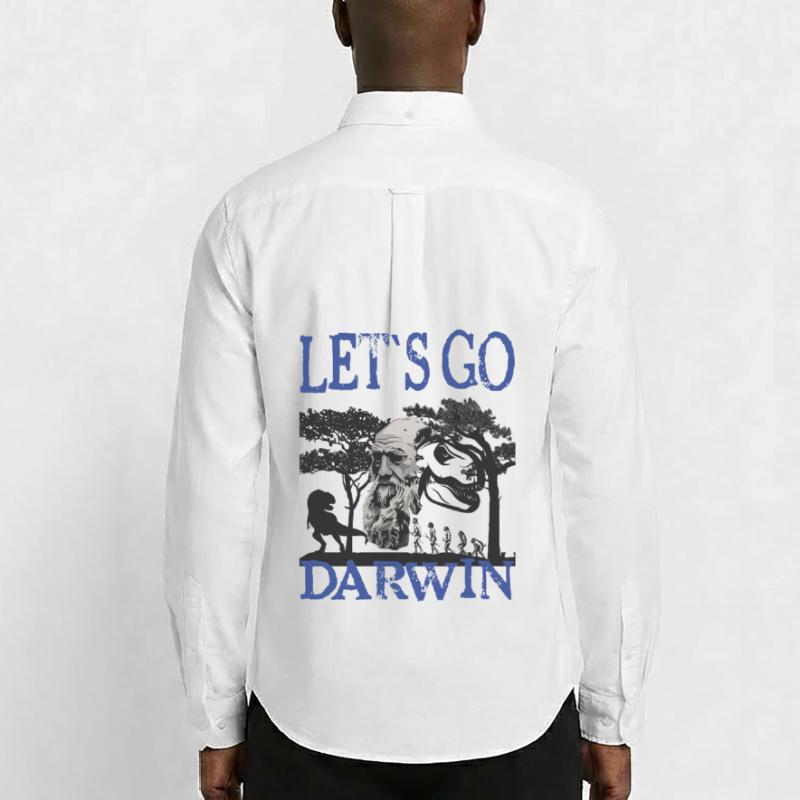Charles Darwin Evolution textile Geschenkidee Männer Oxford Hemd von Stanley/Stella