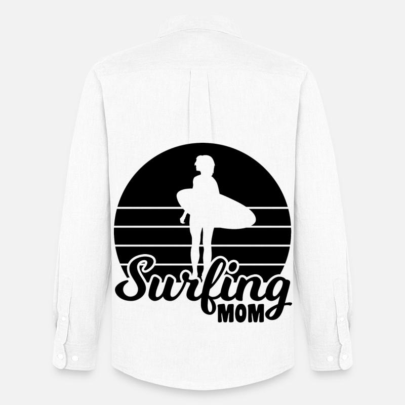 Surfer Mama - Männer Oxford Hemd von Stanley/Stella - Weiß