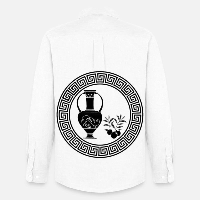 Symbol for Overflod (Sort) - Oxfordskjorte herre Stanley/Stella - hvid