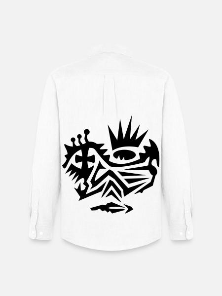 Face tattoo tribal with cross - Men's Oxford Shirt by Stanley/Stella - white