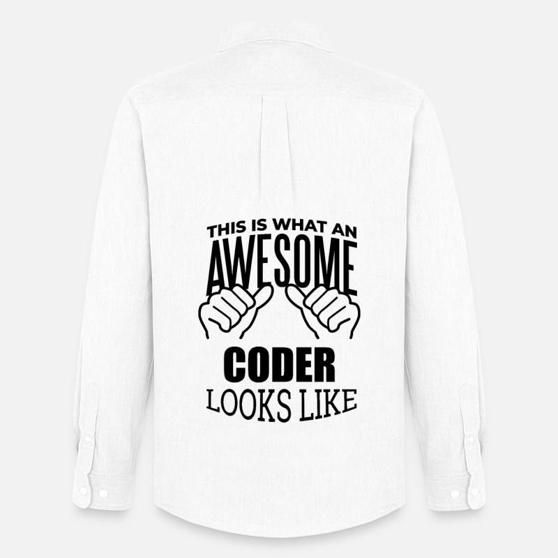 Coder - Men's Oxford Shirt by Stanley/Stella - white