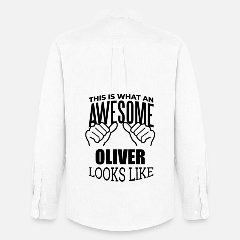 Oliver - Männer Oxford Hemd von Stanley/Stella - Weiß
