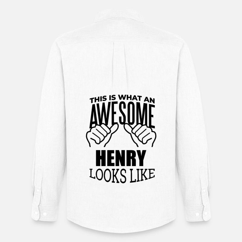 Henry - Männer Oxford Hemd von Stanley/Stella - Weiß