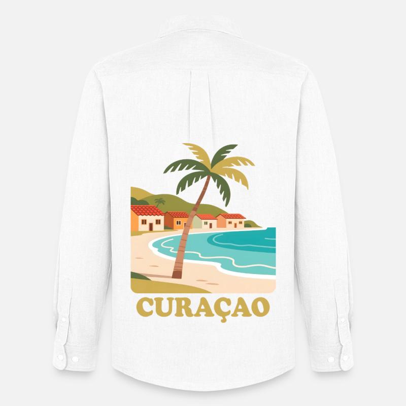 Curacao - Männer Oxford Hemd von Stanley/Stella - Weiß