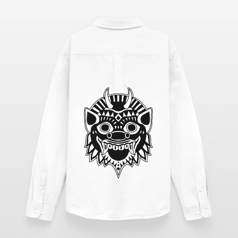 Drache oder Dämon? Männer Oxford Hemd von Stanley/Stella