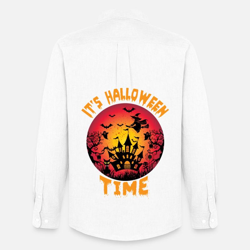 Es ist Halloween Zeit Design - Männer Oxford Hemd von Stanley/Stella - Weiß