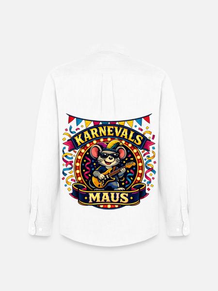 Carnival Mouse Skirt Cologne Alaaf Gift - Men's Oxford Shirt by Stanley/Stella - white