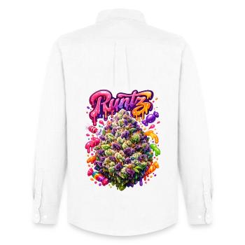 Runtz Candy Graffiti Art Print - Chemise Oxford homme Stanley/Stella - blanc - Dos - AI Model Male 185 dark (185cm)