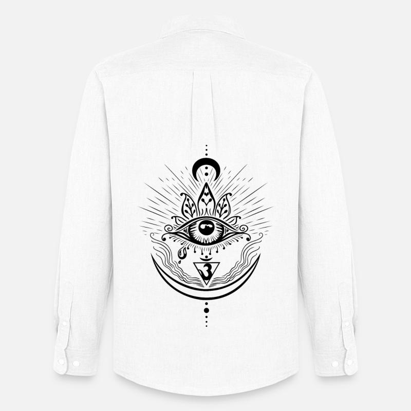 Third Eye Chakra Symbol Third Eye - Men's Oxford Shirt by Stanley/Stella - white