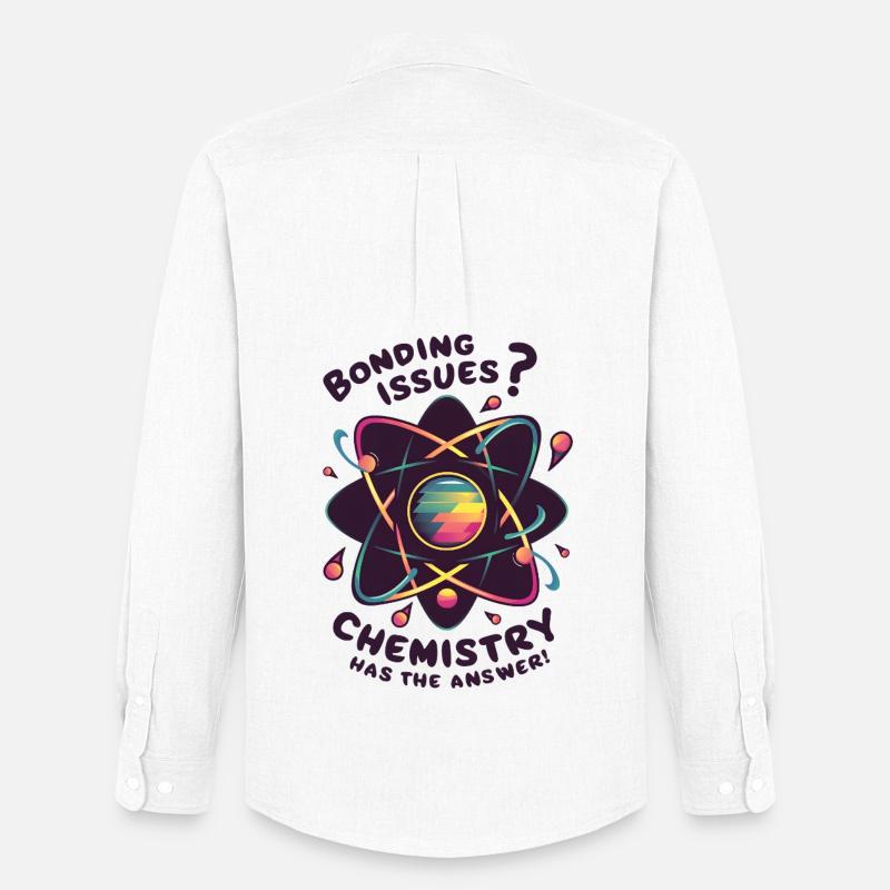Bonding Issues? Chemistry Has the Answer - Männer Oxford Hemd von Stanley/Stella - Weiß