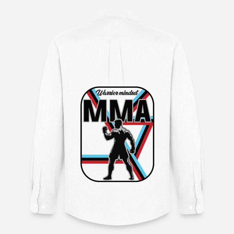 MMA Design – Warrior Mindset - Männer Oxford Hemd von Stanley/Stella - Weiß