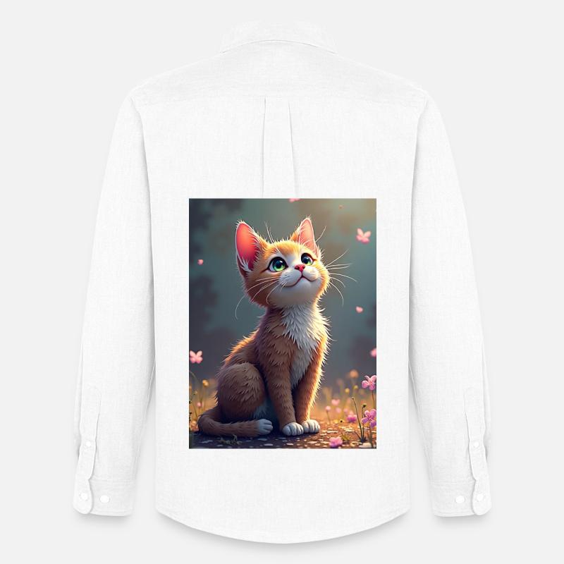 chaton_mignon - Männer Oxford Hemd von Stanley/Stella - Weiß
