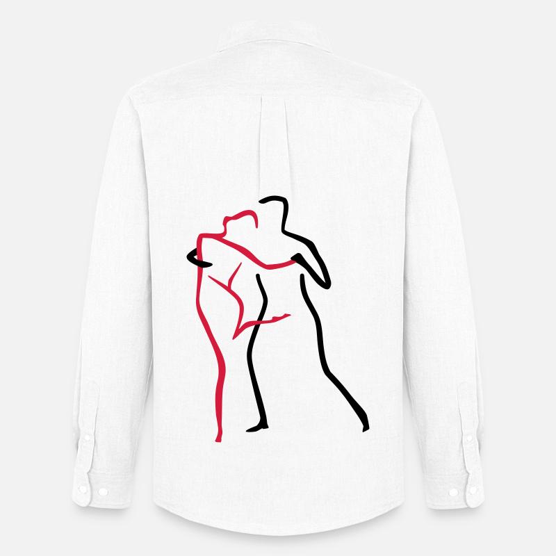 Tango-2 - Männer Oxford Hemd von Stanley/Stella - Weiß