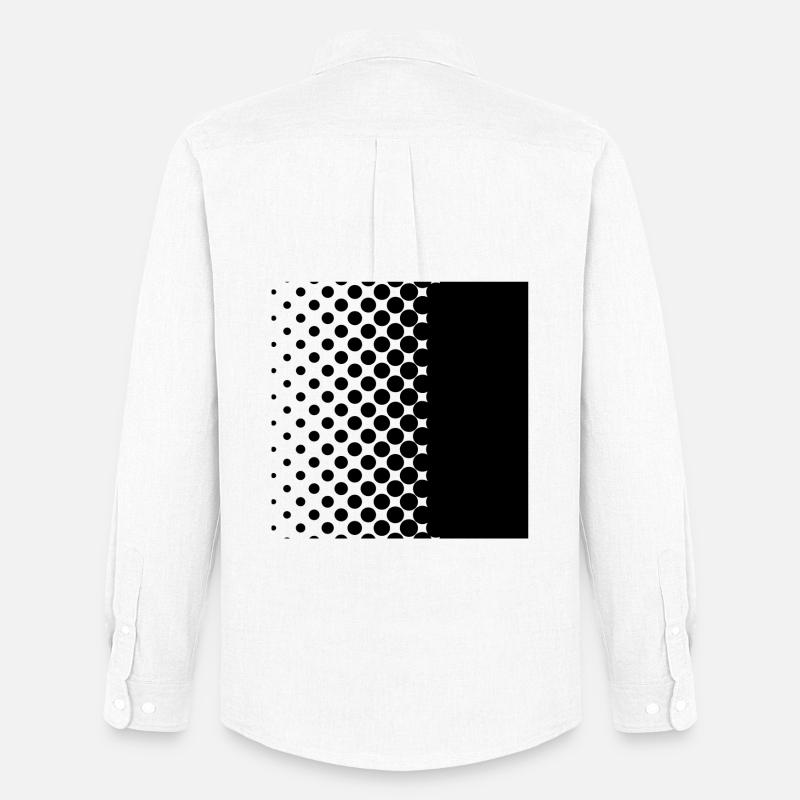 Black points - Männer Oxford Hemd von Stanley/Stella - Weiß