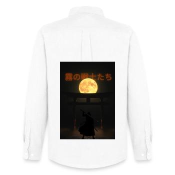 Moonlight Fog Fighter - Men's Oxford Shirt by Stanley/Stella - white - Back - AI Model Male 185 dark (185cm)