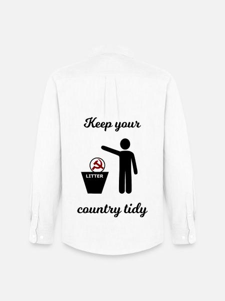 Socialism and Capitalism Funny - Men's Oxford Shirt by Stanley/Stella - white