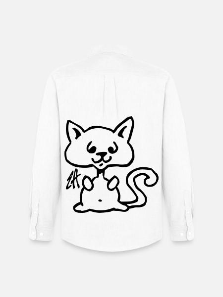Chat - Chemise Oxford homme Stanley/Stella - blanc