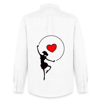 Dance - Men's Oxford Shirt by Stanley/Stella - white - Back - AI Model Male 185 dark (185cm)
