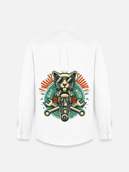 Ratsking Ratlook Shirt – Rustic Custom Style - Men's Oxford Shirt by Stanley/Stella - white