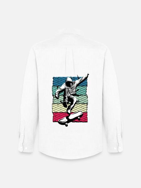 Skate | Skateboarding | Skater - Men's Oxford Shirt by Stanley/Stella - white