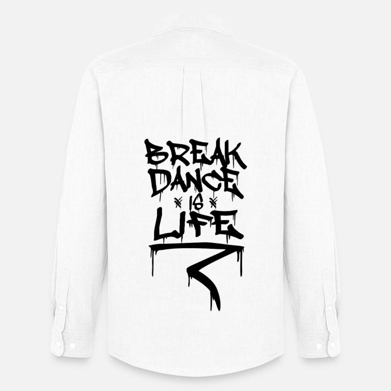 Breakdance Motivation - Männer Oxford Hemd von Stanley/Stella - Weiß