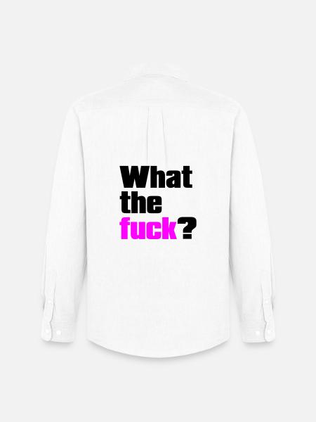 what the fuck ? - Men's Oxford Shirt by Stanley/Stella - white