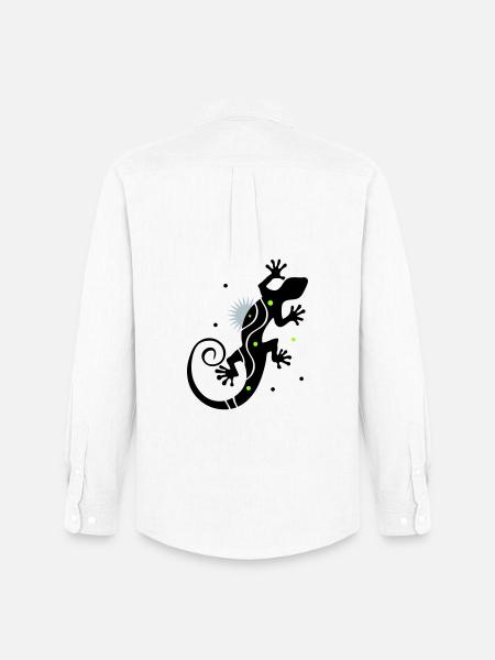 gecko - Men's Oxford Shirt by Stanley/Stella - white