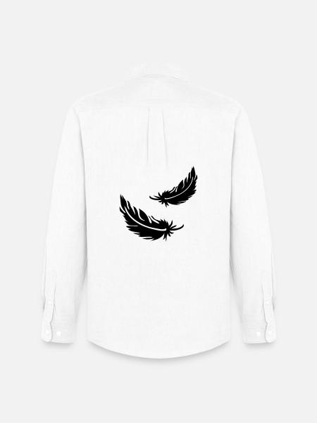 Two flying feathers - Men's Oxford Shirt by Stanley/Stella - white