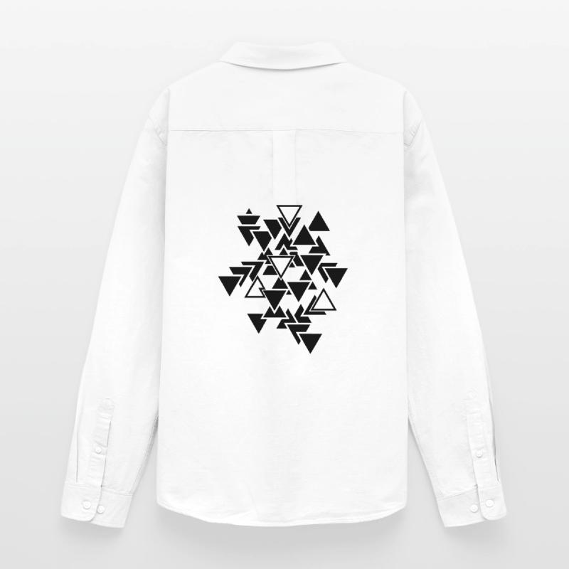 Triangles graphic pattern Men's Oxford Shirt by Stanley/Stella
