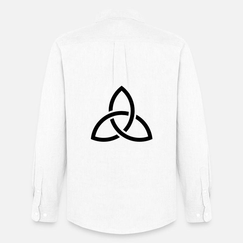 Celtic Knot - Männer Oxford Hemd von Stanley/Stella - Weiß