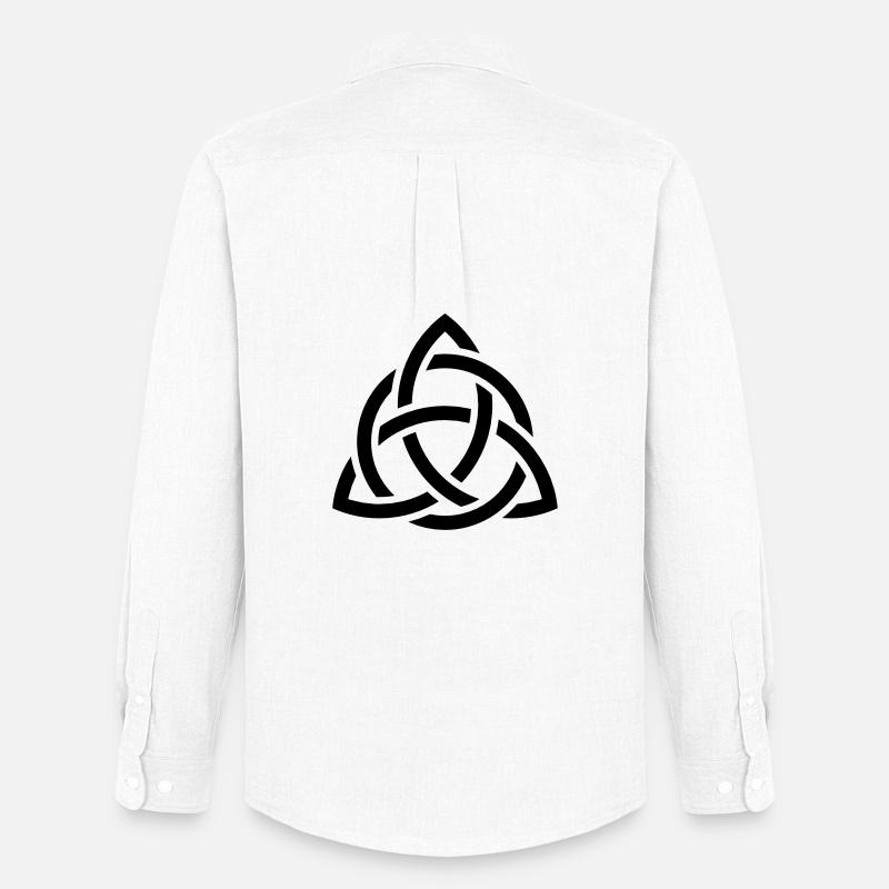 Celtic Knot - Männer Oxford Hemd von Stanley/Stella - Weiß