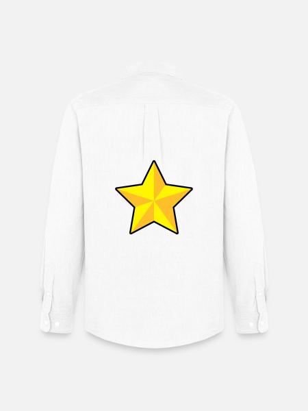 3D Stern | 3D Star | Dimension - Men's Oxford Shirt by Stanley/Stella - white