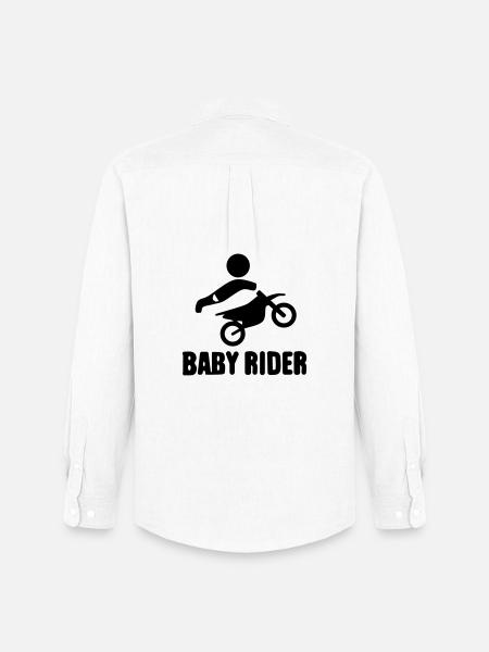 Baby Rider  - Männer Oxford Hemd von Stanley/Stella - Weiß