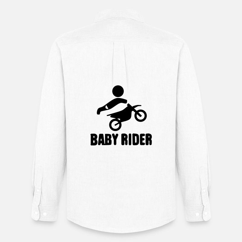 Baby Rider  - Männer Oxford Hemd von Stanley/Stella - Weiß