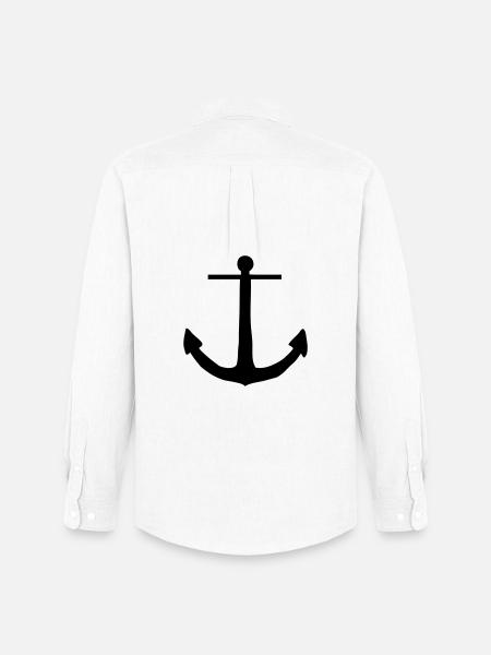anchor - Men's Oxford Shirt by Stanley/Stella - white