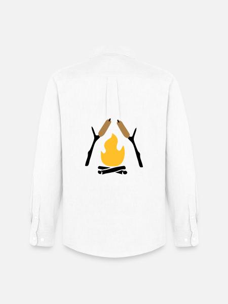 6061912 127479740 stick bread - Men's Oxford Shirt by Stanley/Stella - white