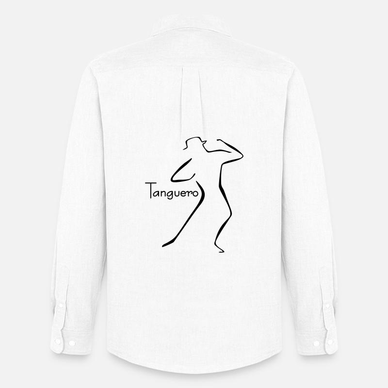 Tango-5 - Männer Oxford Hemd von Stanley/Stella - Weiß