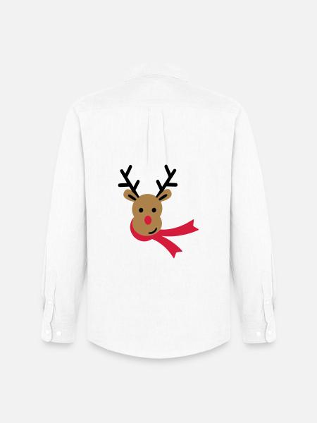 reindeer - Men's Oxford Shirt by Stanley/Stella - white