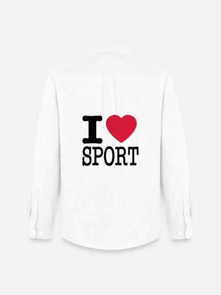I love sports - Men's Oxford Shirt by Stanley/Stella - white