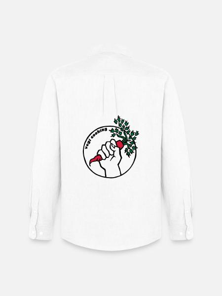 Vegan - Männer Oxford Hemd von Stanley/Stella - Weiß
