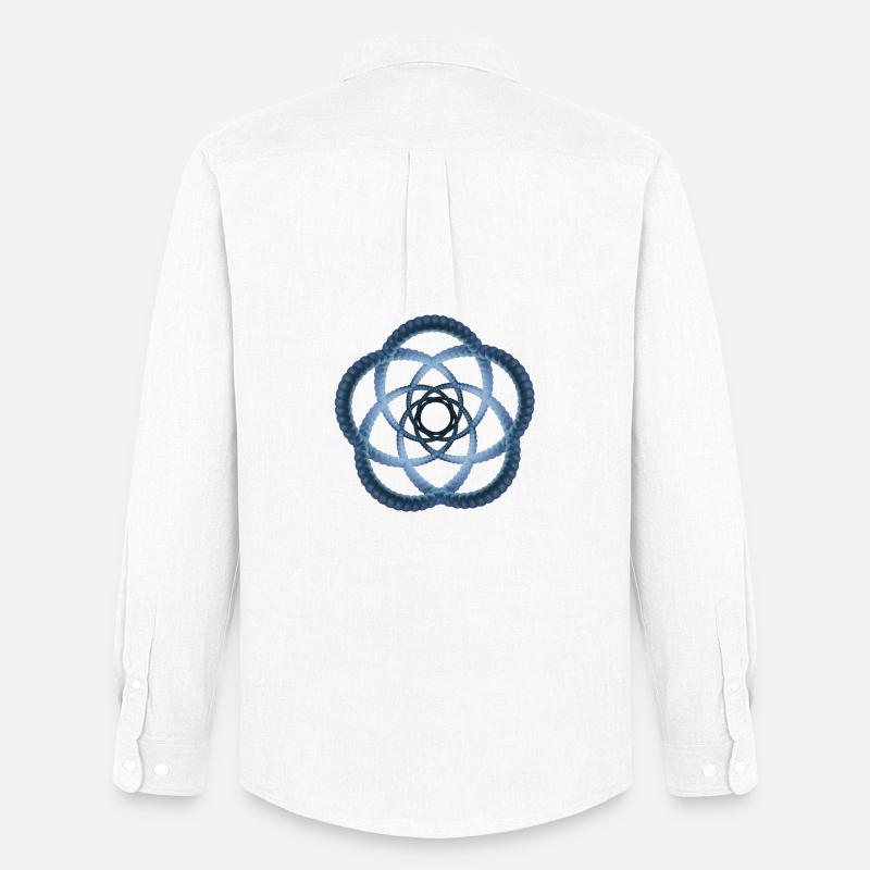 Atom - Cellular one - Männer Oxford Hemd von Stanley/Stella - Weiß